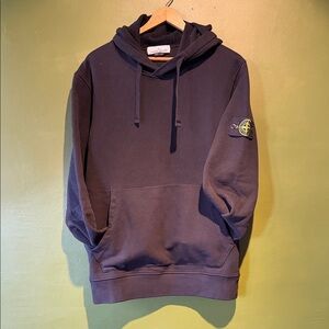 Stone Island Men's Black Hoodie